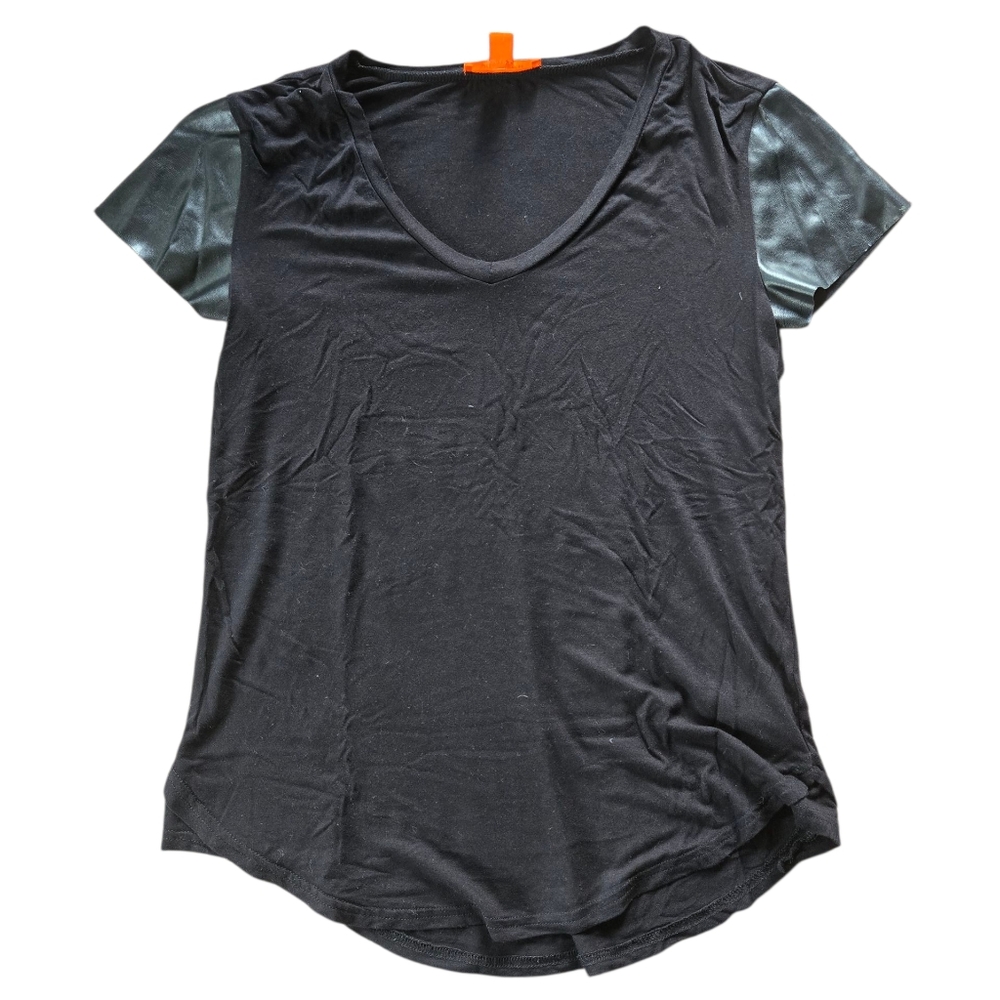 Joe Fresh Leather Sleeve tee